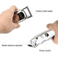 Kemei-cortadora de pelo profesional KM-1998 para hombre, máquina de afeitar de alta calidad, con batería de 2000mAh, muy ligera y silenciosa - details 3