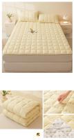 Bonenjoy, 1 pieza, colchón acolchado, colcha suave, adornos de cama finos, funda para alfombrilla de cama de Color sólido, suelo de colchón para el hogar (sin funda de almohada) - details 9