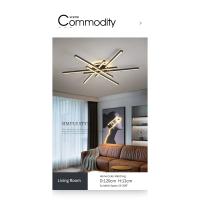 2025 nueva lámpara de techo lámpara LED moderna nórdica sala de estar comedor dormitorio luces lámpara de techo - details 8