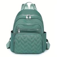 Mochila Vintage Gran Capacidad para Mujer - Bolso Casual de Nylon Ligero, Correas Ajustables, Cierre de Cremallera - details 4