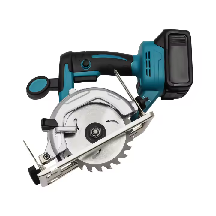 Sierra circular eléctrica inalámbrica con batería de litio y cargador Corte de madera Enchufe europeo de 4000 rpm para cortar madera, baldosas cerámicas, mármol, tuberías, placas, metal - 1