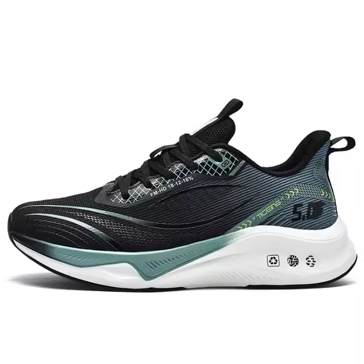 Zapatillas de deporte Unisex de alta calidad, transpirables, antideslizantes, absorbentes de golpes, zapatos de entrenamiento deportivos antideslizantes de goma para exteriores para niños - 1