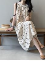 Vestido de Lentejuelas de Verano Vestido Largo A-Línea con Tirantes Estilo Coreano para Mujeres - details 3