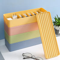 Caja de Gestión de Cables Colorida con Tapa Organizador de Escritorio Pequeño Anti-enrollamiento - details 3