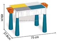 Juego de escritorio y silla para niños, mesa de actividades de plástico. - details 5
