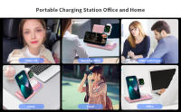 Cargador inalámbrico 3 en 1 para iPhone 16, 15, 14, 13, 12, 11, X, 8, Samsung S24, S23, S22, S21, Apple Watch 10, 9, 8, 7, 6, 5, 4, 3 SE, Airpods 2, 3, Pro samsung Galaxy buds - details 3
