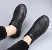 Zapatos de herramientas yuppie de moda transpirables y versátiles, zapatos casuales de suela blanda de cuero genuino para hombres - details 13