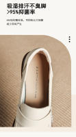 Zapatos de cuero con tacón grueso simple, suela suave, de 4 cm de altura, zapatos pequeños de cuero. - details 4