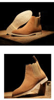 Chelsea botas de cuero genuino otoño e invierno botas de los hombres británicos - details 9