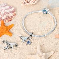 Abalorios de Plata 925 con Elementos Marinos, Estrella de Mar y Cola de Pez, Compatibles con Pulseras de Plata 925 Originales, para la Creación de Joyería para Mujer - details 3