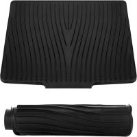 Tapete de silicona resistente al calor para escurrir platos, tamaño grande, antideslizante, tapete de cocina para escurrir platos, con abertura de desviación y pendiente para secar platos - details 3