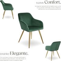 Sillas de Comedor Ergonómicas y Versátiles Juego de Sillas Tapizadas en Terciopelo - details 66