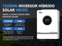 Inversor Híbrido Anern 48V 10200W, Salida Doble, MPPT 160A, Onda Senoidal Pura - details 2