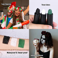 Barra de pintura para cara y cuerpo, crema para ojos, tubo negro, palos de pintura corporal para Halloween, Cosplay, maquillaje del Joker, 3 uds. - details 6