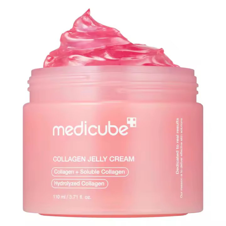 Crema de gelatina medicube: colágeno hidrolizado liofilizado con niacinamida aumenta la hidratación de la barrera de la piel y le brinda brillo y levantamiento las 24 horas - 1