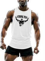 Camisetas sin mangas para hombre fuerte a la moda, chaleco de gimnasio sin mangas con estampado 3D, ropa informal suelta, camisetas deportivas transpirables para exteriores - details 1