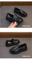 Zapatos De Cuero Para Niños Y Niñas Formales Negros Antideslizantes Vestimenta Escolar Versátiles Zapatos Planos Para Bebés Y Niños - details 8