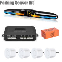 Sistema de Sensor de estacionamiento LED, Kit de pantalla de Monitor Parktronic, retroiluminación, asistente de Detector de respaldo, 4 sondas, nuevo - details 2