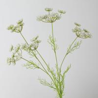 Rama de flores artificiales de encaje de 5 cabezas, elegantes y hermosas flores falsas de seda, plantas verdes simuladas de plástico, decoración para el hogar y la Oficina - details 4