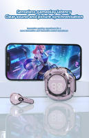Auriculares Bluetooth inalámbricos de cristal, caja de visualización LED transparente, tonos pastel elegantes, te sumergen en un mundo de color y sonido - details 4