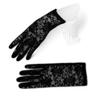 Guantes de Novia de Encaje Transpirable y Amigables con la Piel Color Sólido para Novias y Damas de Honor Moda de Mujer - details 7