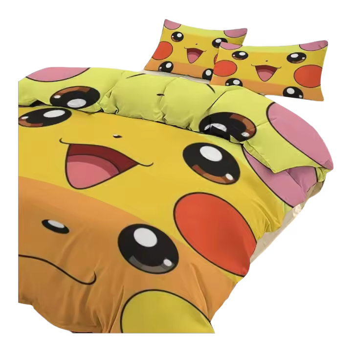 Juego de Ropa de Cama Pik_achu Ez411 Funda de Edredón, 2 Fundas de Almohada Diseño de Patrón - 1