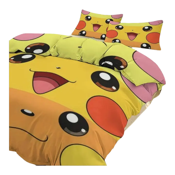 Juego de Ropa de Cama Pik_achu Ez411 Funda de Edredón, 2 Fundas de Almohada Diseño de Patrón - 1
