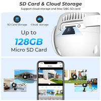 Cámara Wifi PTZ de 8MP, pantalla Dual, visión nocturna, cámara de vigilancia CCTV para exteriores, detección humana, aplicación iCSee, protección IP de seguridad - details 11