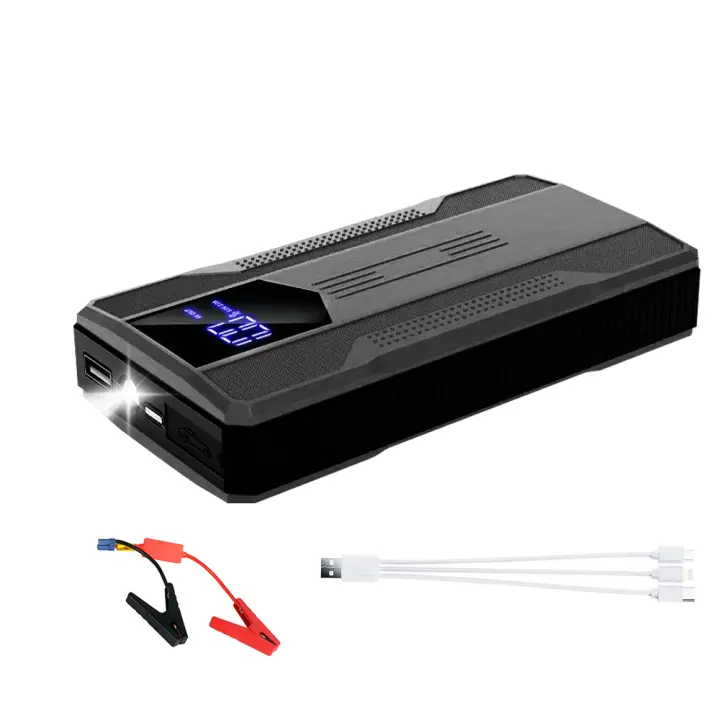 Arrancador de batería portátil para coche, dispositivo de arranque automático de gasolina y diésel, batería de emergencia de 20000mAh, pico de 600A, cargador de Banco de energía de 12V - 1