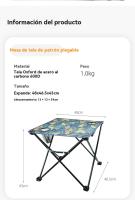 Mesa camping plegable con sillas multifunción familiares party al aire libre pesca - details 11
