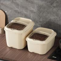 Cubo de arroz duradero a prueba de humedad, contenedor de cereales sellado impermeable a prueba de fugas, contenedor de alimentos práctico de gran capacidad - details 5