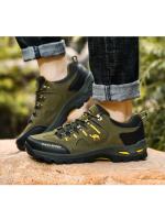Zapatos de senderismo para hombre, botas de montaña al aire libre, zapatillas de suela gruesa, zapatos de Trekking con cordones a la moda - details 14