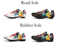 Nuevos zapatos de bicicleta de carretera, zapatillas de ciclismo para hombres, zapatillas de deporte para clítoris de montaña, tacos de ruta, zapatos planos de velocidad para bicicleta de cross, zapatos de Pedal Spd para mujeres - details 4