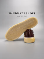 Cuero lavado al agua, primera capa de cuero de vaca, zapatos de hombre hechos a mano, estilo vintage. - details 30
