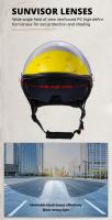 Casco De media cara para motocicleta, protector De cabeza Retro Para motocross, Unisex, Dot - details 8