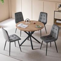 EGOONM-sillas tapizadas para comedor, asientos de diseño con respaldo, asiento de terciopelo, marco de Metal para cocina y sala de estar, 2/4 unidades - details 9