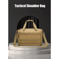 Bolsa táctica militar, 8 compartimentos, lona impermeable duradera, adecuada para caza y senderismo, unisex - details 0