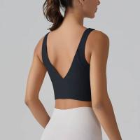Hmidou Sujetador deportivo para mujer, ropa interior sexy push-up para yoga, correr, gimnasio, tops Fiess, camiseta sin mangas de verano - details 20