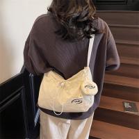 Bolso de hombro con cordón informal coreano, bolso cruzado plisado ligero de gran capacidad, bolso de viaje con cremallera de diseñador minimalista - details 1
