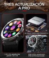 Reloj Inteligente Hombre SANLEPUS, Outdoor Smartwatch, 1.39