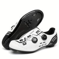 Zapatillas de ciclismo profesionales para hombres compatibles con calas SPD, zapatos deportivos transpirables para montar - details 1