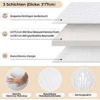 Cama Plegable de 80x191 cm Cama de Invitados con Almohada de Espuma Viscoelástica de 7cm de Espesor - details 4