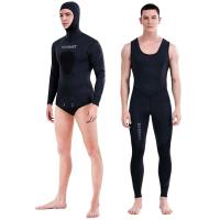 Traje de neopreno de fisión de manga larga para hombre, traje de neopreno sumergible para buceo, Tops y pantalones que mantienen el calor, protección solar de 2 piezas, 3mm - details 27
