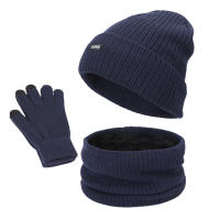 Conjunto de bufanda de punto para hombre y mujer, gorro térmico cálido, grueso, para invierno - details 3