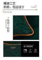 Funda de Almohada de Franela Suave de Color Sólido Tamaño 48*74cm Cómoda para Adultos - details 2