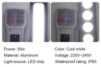 Reflector LED COB para exteriores, lámpara impermeable IP65, 50W, 220V, para Calle y jardín - details 2