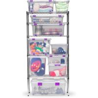 Caja de Almacenamiento de Plástico Grande Multiusos con Ruedas 730 x 405 x 265 - details 6