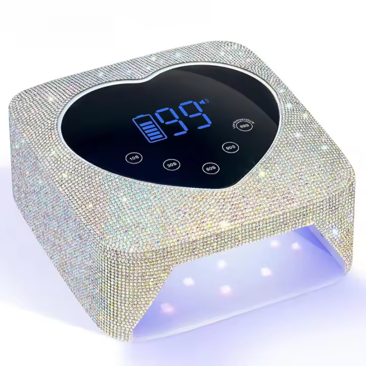 Lámpara Led UV profesional recargable con elementos de diamantes, secado de Gel para esmalte de uñas, herramientas de manicura - 1