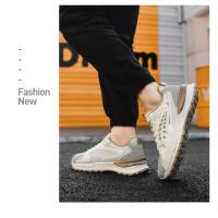 Zapatos de marca para hombre, zapatillas gruesas blancas de lujo, zapatillas informales para correr, Tenis transpirables antideslizantes, calzado deportivo para Fitness - details 9