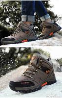 Zapatillas De Deporte Para Hombre, Botas De Montañismo, Botas De Senderismo De Cuero Impermeables, Zapatos Cálidos De Invierno Para Hombre, Botas De Nieve, Zapatos De Trekking Al Aire Libre - details 43